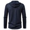 Herren Schnür-Kapuzenpullover mit Textur Lässiger Pullover für Herren Herbst Winter Warm Mode Mehrfarbig Langarm Herrenoberteil