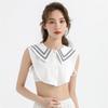 Perfect Match New Lapel Fake Collars Woman Vintage Half Shirt False Collar For Womens Removable Detachable Lapel Collar Faux Col