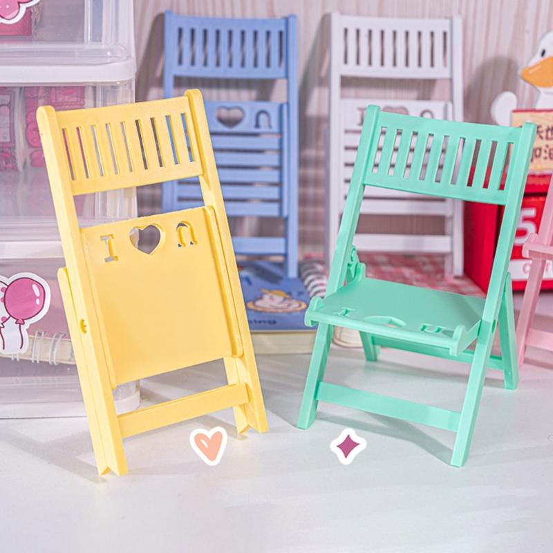 Cute & Adjustable Mini Chair Phone Stand Multi Angles Desktop Holder Stylish & Durable Bracket for Mobile Devices Gift