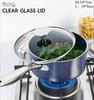 MICHELANGELO Ceramic Nonstick Frying Pan with Tempered Glass Lid Durable Stainless Steel Handle Oven and Dishwasher Safe