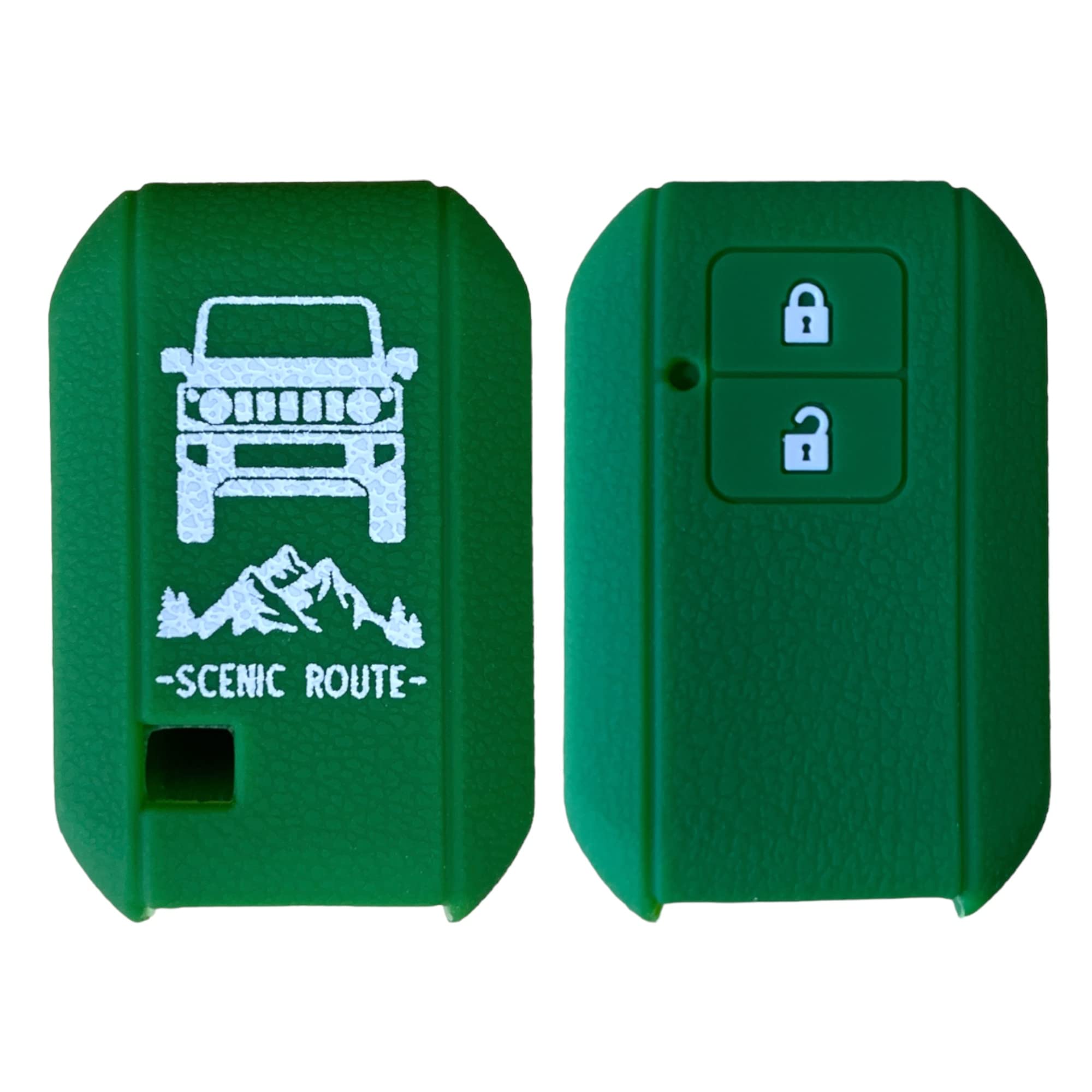 

[SUITY] Suzuki Jimny JB64 Sierra JB74 Specially Designed for Scratch Resistant Smart Key Key Cover Silicone Cover Case, green Free Size