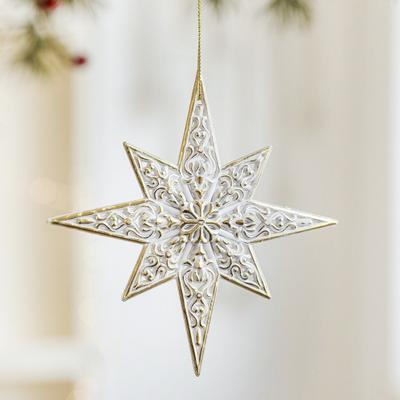 Weißgold Weihnachtsbaumschmuck Rentier Kunststoff Schneeflocken Anhänger Muschel Cartoon Weihnachten Hängende Dekoration Winterparty
