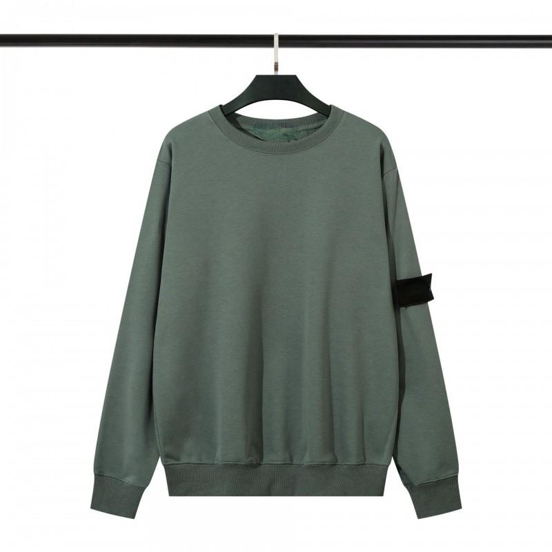 Basic Plain Hooded Sweatshirt Men Women 360g Cotton Loose Fit Casual Streetwear
