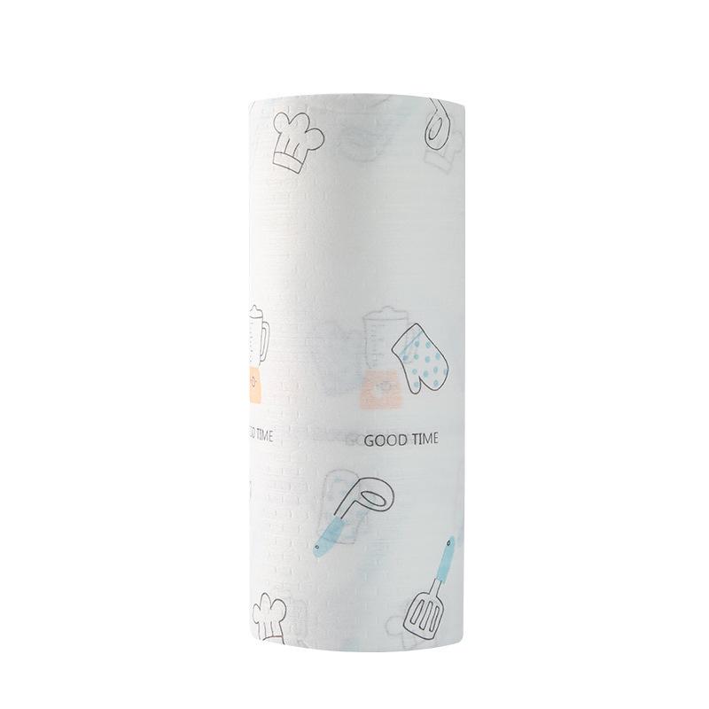 Washable Dual-Use Kitchen Lazy Cloth with Printed Patterns 50 штук