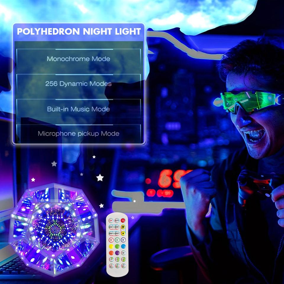 

RGB LED Night Light Colorful smart APP Control creative table lamp Rotating Light for Bedrooms Party Home Decor Mirror Art Light