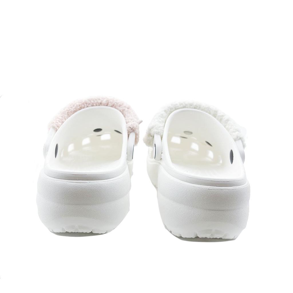 Crocs Classic Platform Clog EVA Mandarin Duck Rabbit Candy Party Fashionable and Comfortable Hole Shoes Unisex Pink White