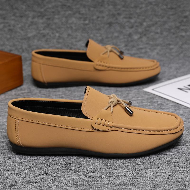 Spring and summer casual shoes one-pedal lazy shoes Doudou shoes Korean version of trendy men's shoes versatile foot shoes men's foreign trade