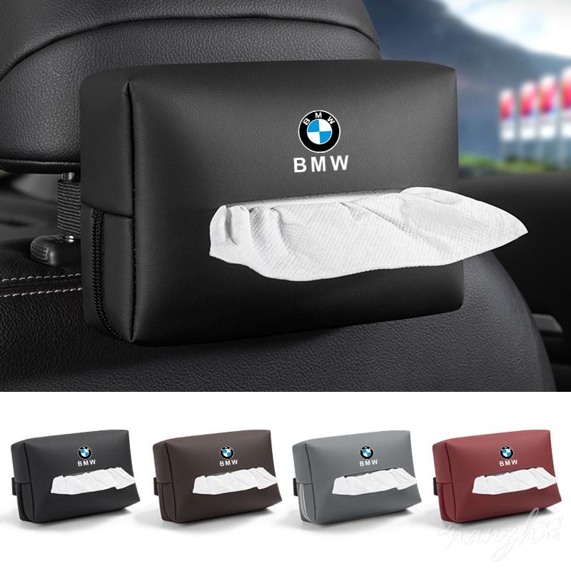Car Tissue Organizer Bag Paper Towel Storage Box Accessories for Bmw 1 3 5 7 Series X1 X5 X6 X7 G30 G01 F15 G05 I3 M4 Keychain dncp5