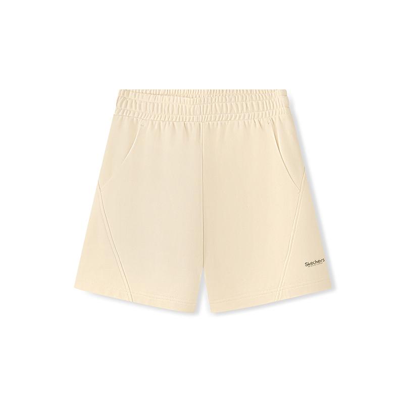 Skechers Breathable Skin-Friendly Elastic Solid Color Casual Shorts Women bottoms L226W028-001J S