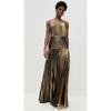 Luxuriöses Damen-Korsett Party-Cocktailkleid Sexy Schulterfrei Träger Falten Schlitz Gast Promi Langes Kleid Promi-Ballkleid