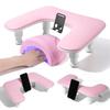 Good-U Shaped Height Adjustable Manicure Nail Arm Rest For Nails Tech, Rotating Phone Stand Included
