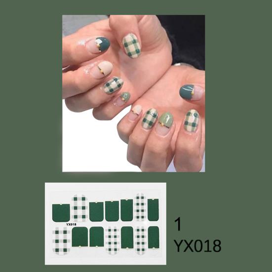 Matowe naklejki na paznokcie Pełna okładka w stylu japońskim Manicure Tip Decor