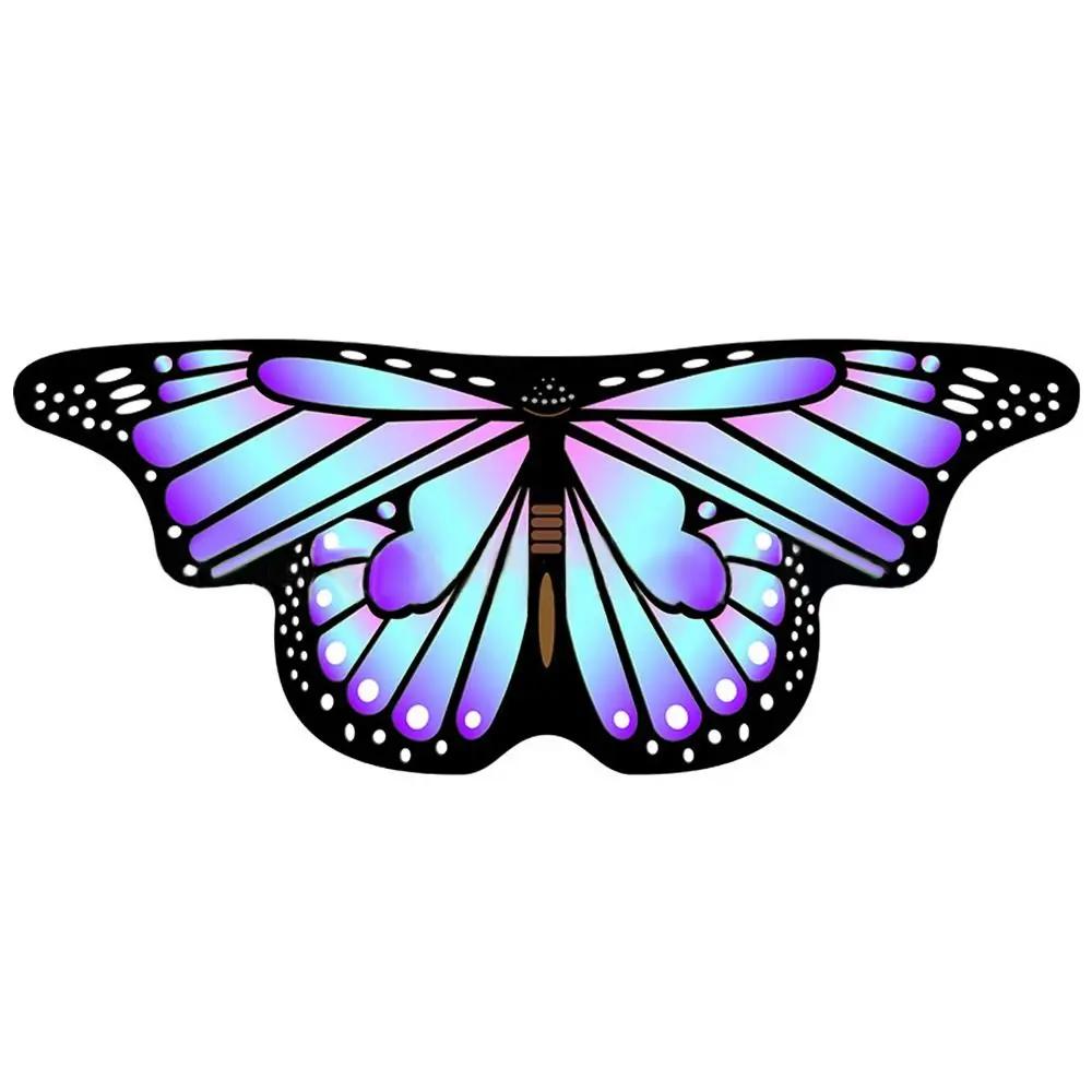 Cute Chiffon Butterfly Cape Dressing Up Costume Butterfly Wings Shawl Party Props Wing Cloak Kids