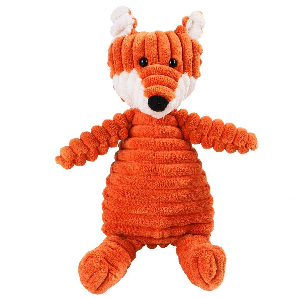 Corduroy Dog Toys For Small Large Dogs Animal Shape Plush Pet Squeaky Puppy
