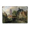 Oil Painting Style Retro Characters Landscapes Metal Tin Sign Wall Poster