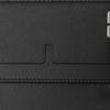 Burberry B-Cut Clip Card Holder, Luxury Black Grained Leather Money Clip with Silver-Tone Metal Detail, Daily Carry Accessory for Women 80837721