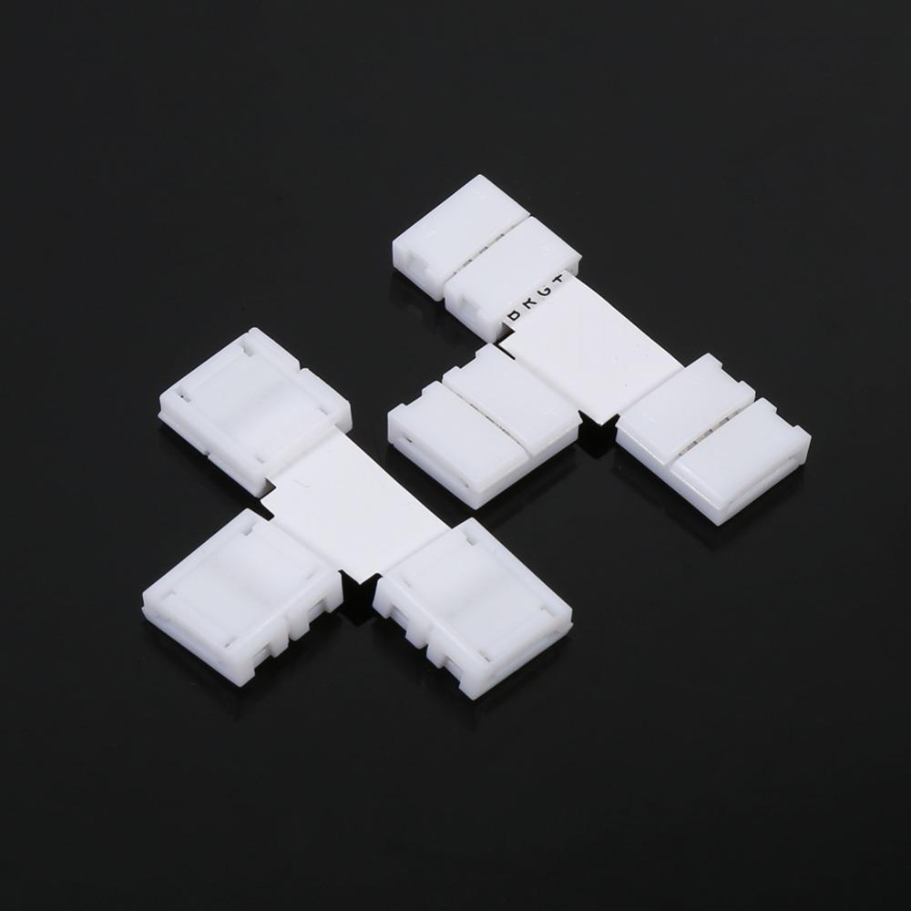 5 Pack T Shape X Shape LED Strip Connector 4 Pin LED Connector RGB LED Strip Connector  DIY Lighting