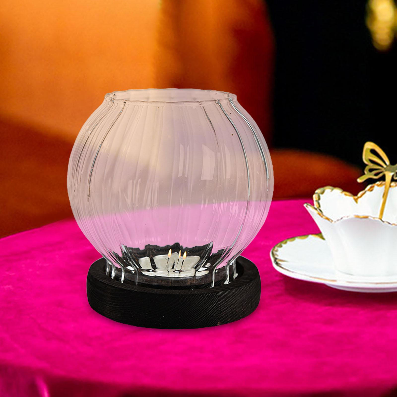 Стеклянные подсвечники Настольная центральная композиция Чаша Подсвечник-канделябр Подсвечники для  White Stripe