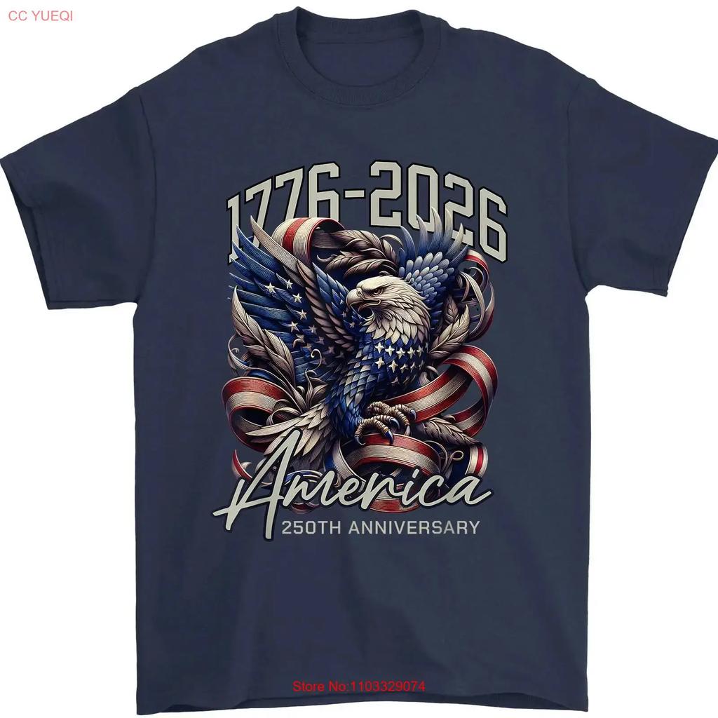 250 Years American Flag 250th Anniversary USA Eagle Patriotic T Shirt vintage Washed fashion Breathable Stretched streetwear