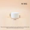 50/80/100g Refillable Bottle With Hand Pulled Mat And Spoon Face Cream Jar Cosmetic Box White Empty Plastic Flip-Top Container