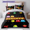 Pac-Man Pattern Bedding,Quilt Set Quilt Cover Pillowcase Home Birthday Gift (1 * Duvet Cover + 2 * Pillowcase, Without Core)