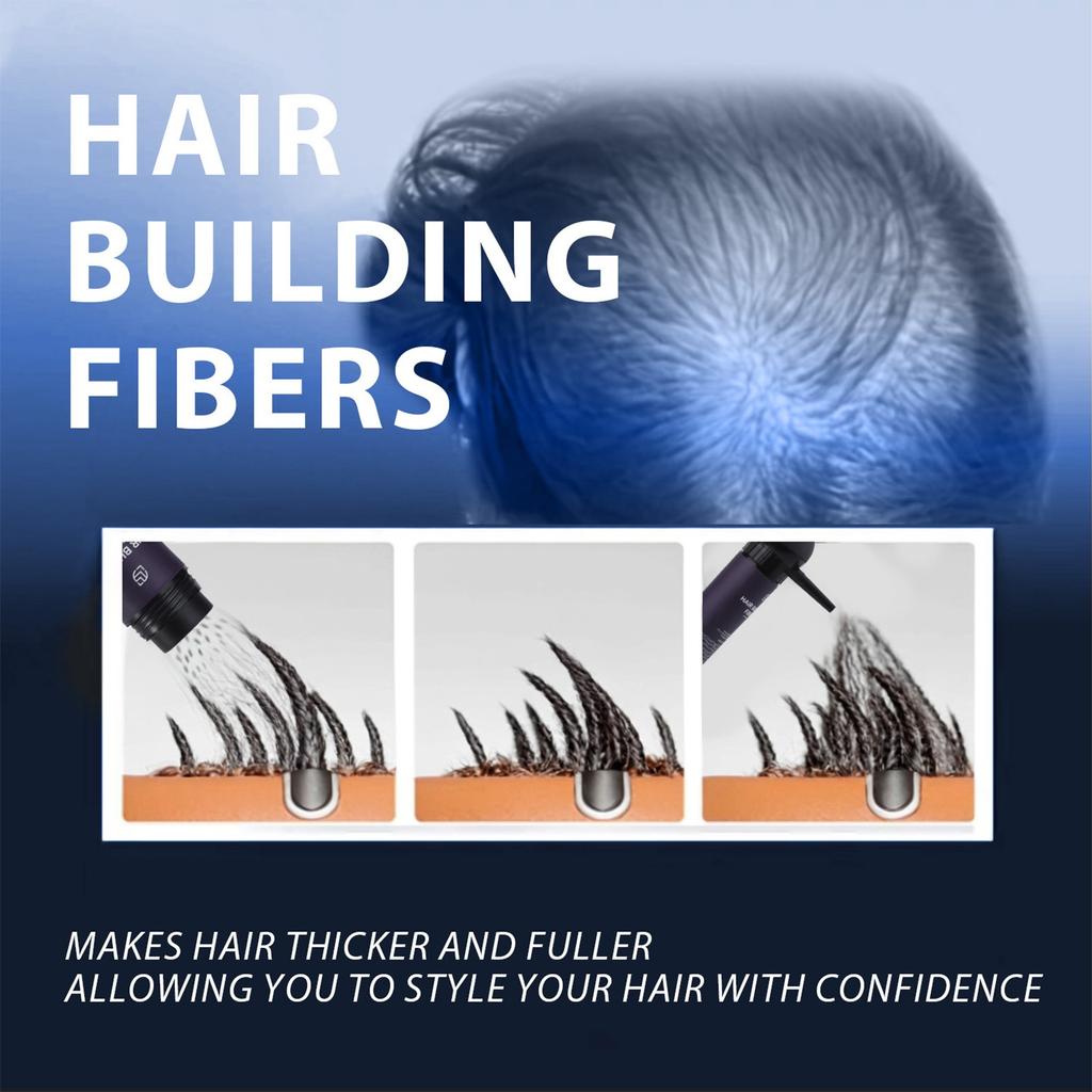 Zestaw pudrów do włókien włosów (1 szt) Wypełnia problem cienkich i przerzedzonych włosów, natychmiastowo zagęszczając i zwiększając objętość włosów za pomocą głowicy natryskowej