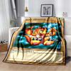 Coperta Calda in Flanella Carta Anime Yu Gi Oh Drago Bianco Occhi Blu Cartone Animato Anime Morbida Coperta in Peluche Copriletto per Camera da Letto Decorazione per la Casa
