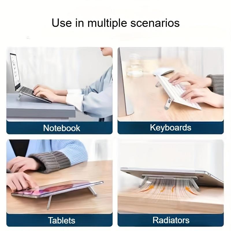 1pc Adjustable Laptop Stand, Tablet Stand, Heat Dissipation Design, Improved Viewing Angle,Suitable for Home, Office, Dormitory