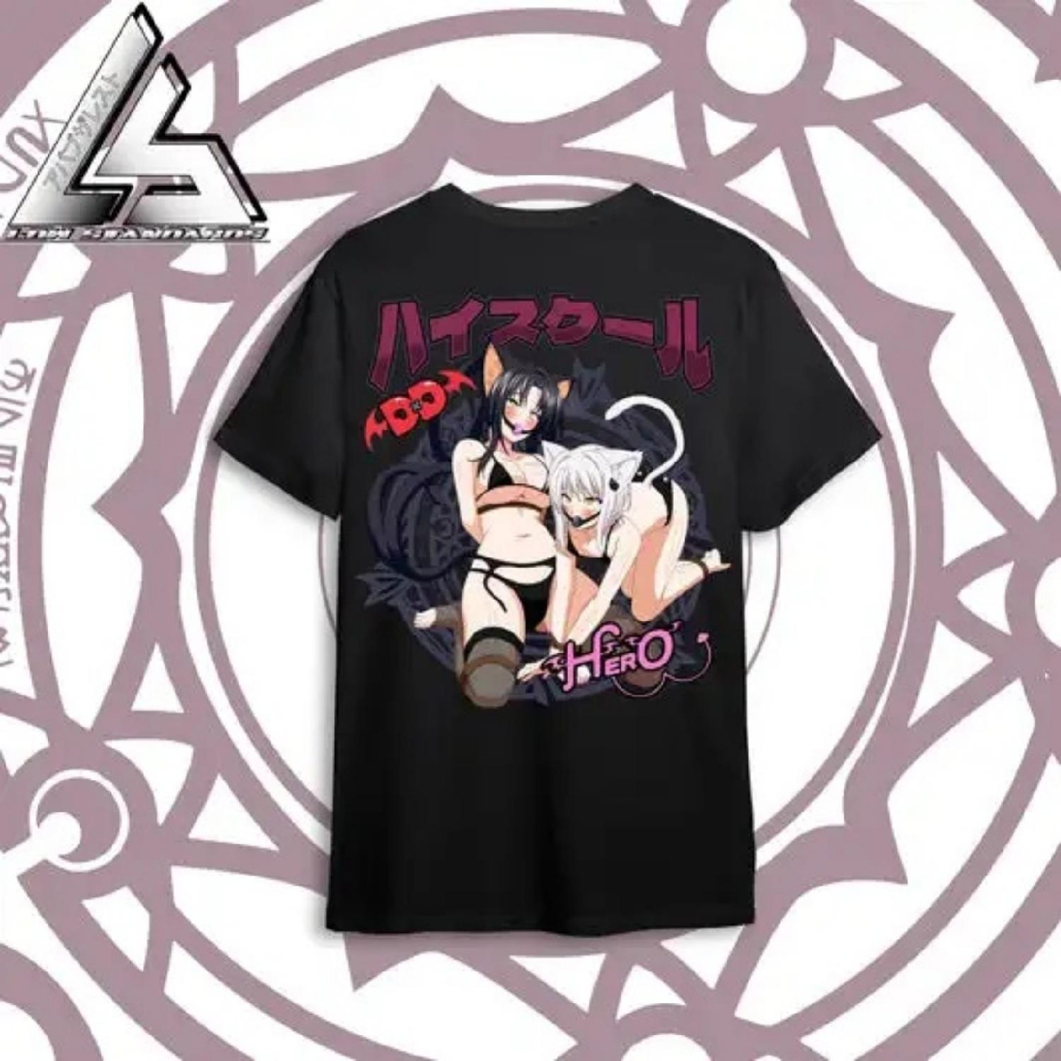Koneko and Kuroka Shirt XXXXXL разноцветный