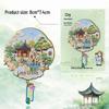 Humble and Lingering Garden Scenic Enamel Metal Magnet - Cultural Souvenir