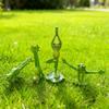 Set von 4 Kreativen Harz Yoga Frösche Figuren Dekorationen 4 Verschiedene Yoga-Haltungen Frösche Skulptur Statue Sammlerfiguren