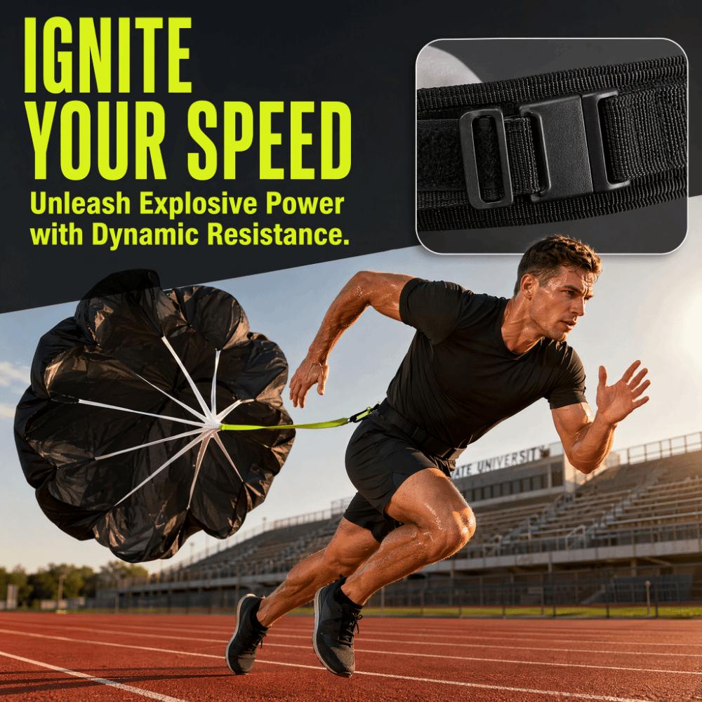 3PCS Side-Release Clasp Speed Training Parachute Running Sprint Chute  Explosive Power