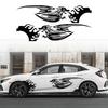 Fire Dragon Vinyl Car Decal Flame Self-Adhesive Sticker for Kia Sportage Ford Kuga Explorer Hyundai Tucson Toyota Land Cruiser