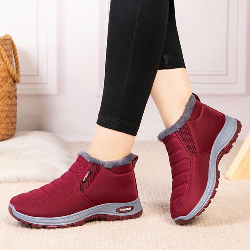 Waterproof Winter Boots for Women 2025 New Plush Snow Boots Women Ankle Boots Warm Black Couple Cotton Couples Platform Shoes