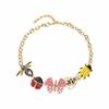 Colorful Insect Pendant Necklace Butterfly Insect Earrings Simple Chunky Chain Necklac  Girls