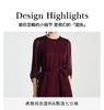 Tranquil luxury and grandeur: Spring and summer round neck cinched waist slimming, simple and elegant mulberry silk micro elastic dress