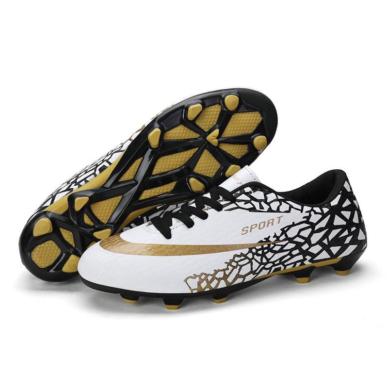 Foreign Trade Football Shoes Men's and Women's Long Nails Competition Sneakers Non-slip Youth Flat-bottomed Broken Nails Training Sneakers Batch