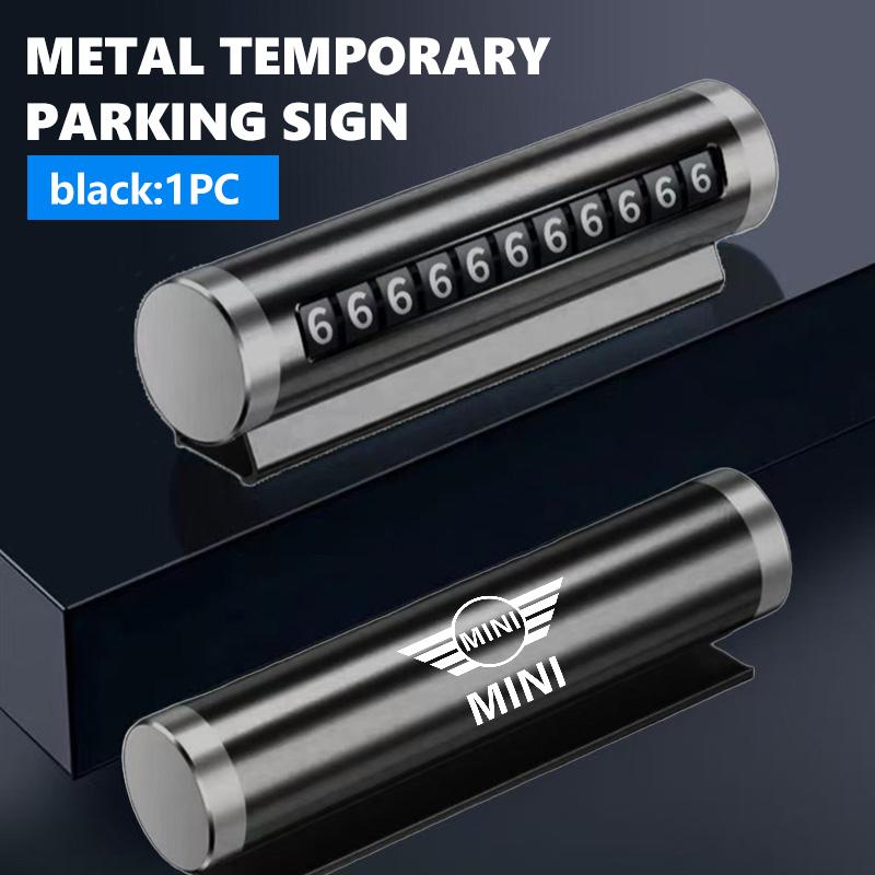 Car Phone Number Plate Temporary Parking Stickers Rotate Park Stop For MINI Cooper R60 R56 F56 F55 F57 F60 Countryman qclyn77