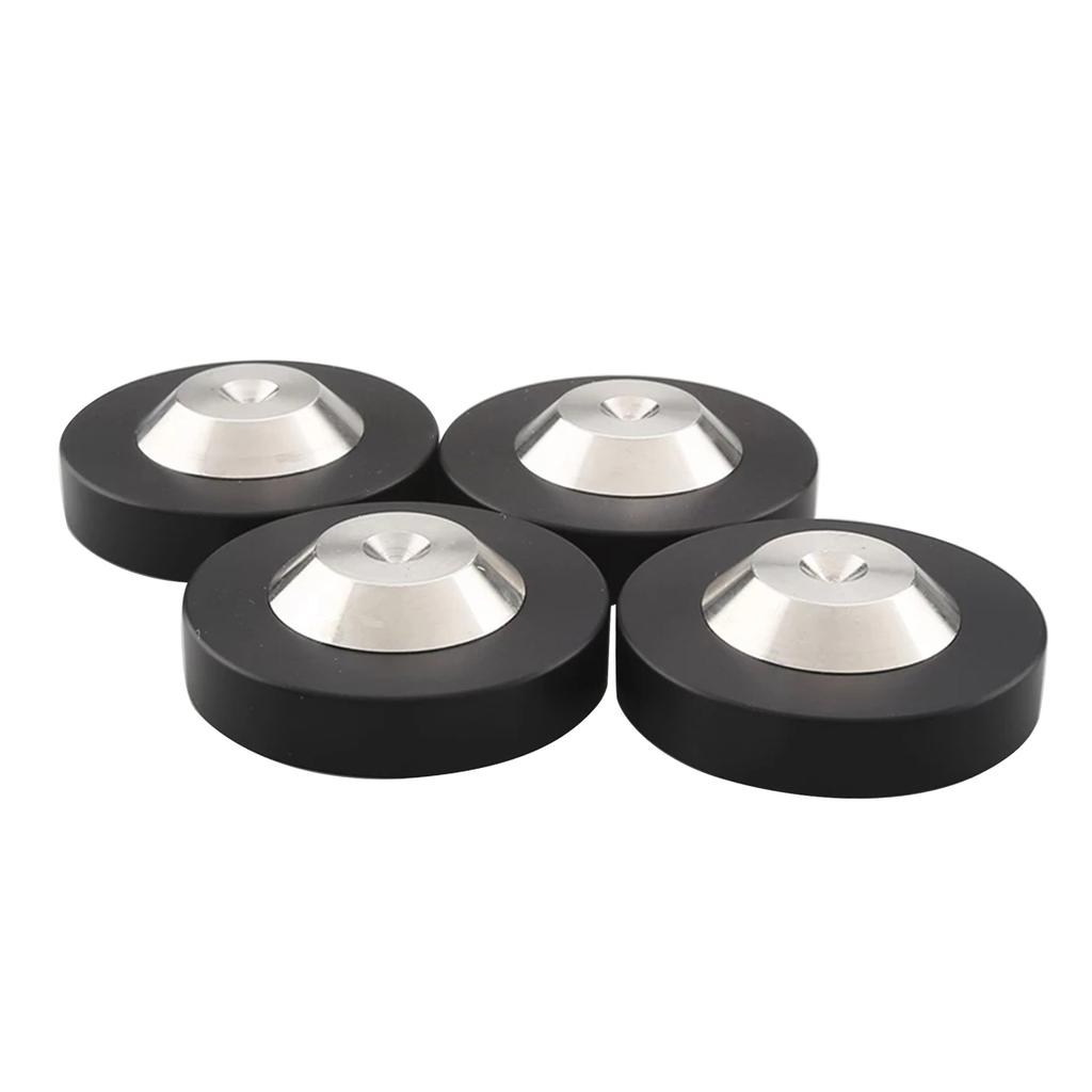 4Pack 39x13mm Stainless Speaker AMP Isolation Spike Feet Mat Floor Base Pad For Turntable DAC Radio Cabinet