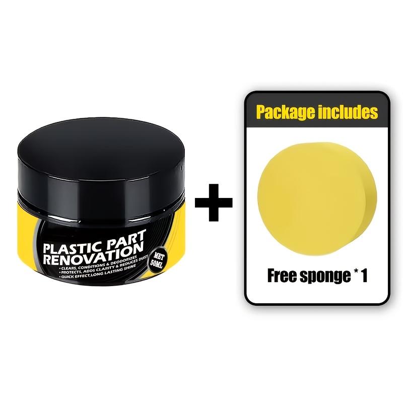 Car Plastic Parts Renovation Paste Long Lasting Brightness 3PCS чёрный