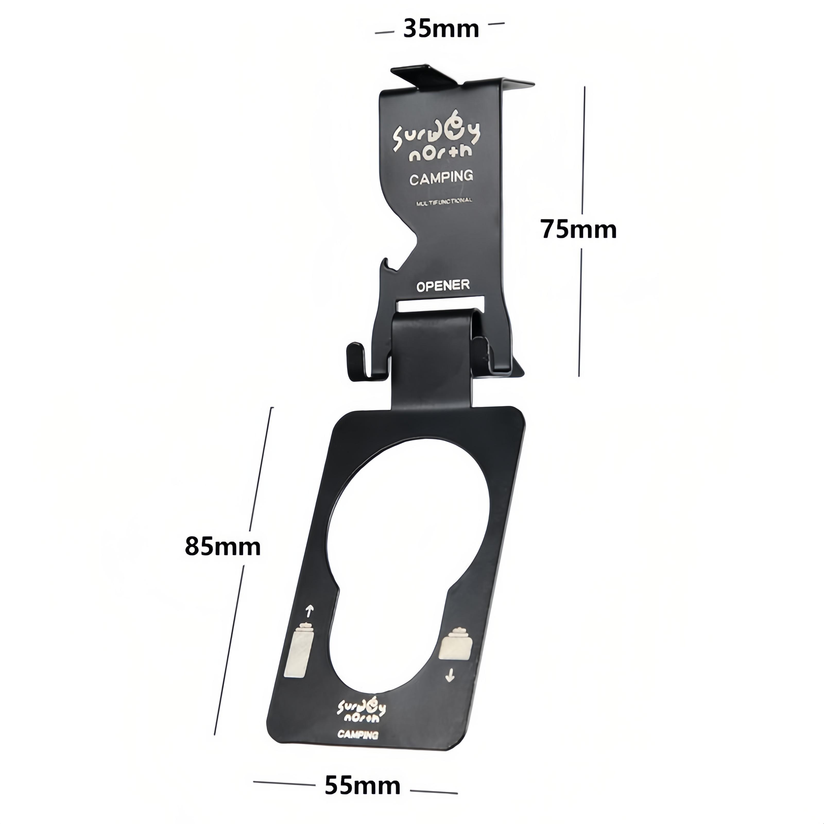 

Крючки для газовых баллонов на открытом воздухе Крючки для хранения на боковых поверхностях стола Аксессуары для кассетных плит Карабины для плоских газовых баллонов