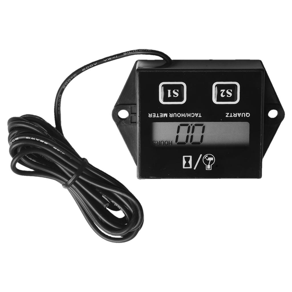 7*4*2cm Hour Counter Elcometer Digital Hour Meter Customizable Induction Wire Length Epoxy Sealed For Durability