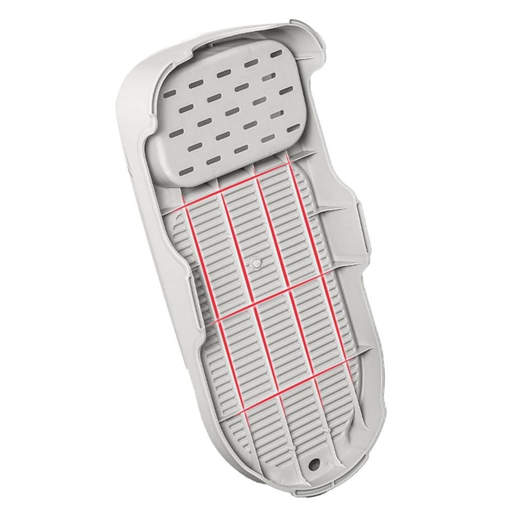 Washboard, Slip Proof Design Laundry Board with Drainable Soap Holder Scrubbing Board Efficient Cleaning Washing Clothes Holder for Dormi