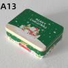 Christmas Tinplate Candy Tin Can Metal Box Cartoon Elk Santa Claus Letter Printed Xmas Candy Cookie Tea Storage Gift Case