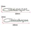 3D Metal Challenger Emblem Charger Badge Rear Trunk Decal Stickers for Charger Challenger Auto Decoration Accessories Ring Key