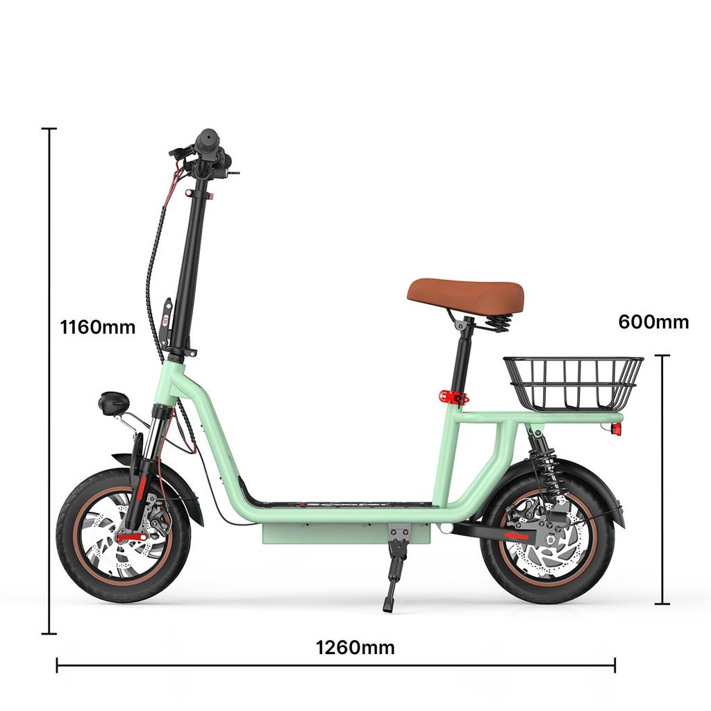 iScooter i12 Adult Daily commuting E-Scooter 500W Motor 36V7.5Ah Battery 12 Inch Tires City Outdoor E-Scooter Foldable Electric Scooter