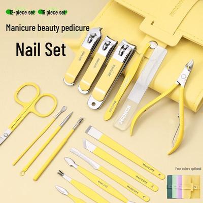 Ensemble Manucure et Pédicure 16 Pièces: Coupe-ongles, Ciseaux à cuticules et Outils