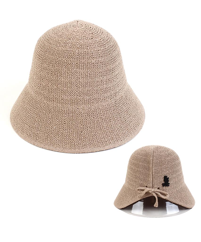 Yunibeosyeolkemiseuteuli Basic Backopen Beige Paper Bucket Hat
