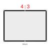 1pc Portable Foldable NOn crease White Projector Curtain Projection Screen 4:3 (84inch)