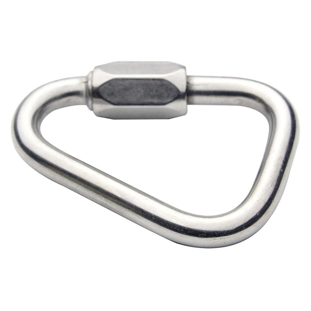 Screwgate Karabiner Screw Lock Stainless Steel Carabiner Snap Spring Clip D Hook